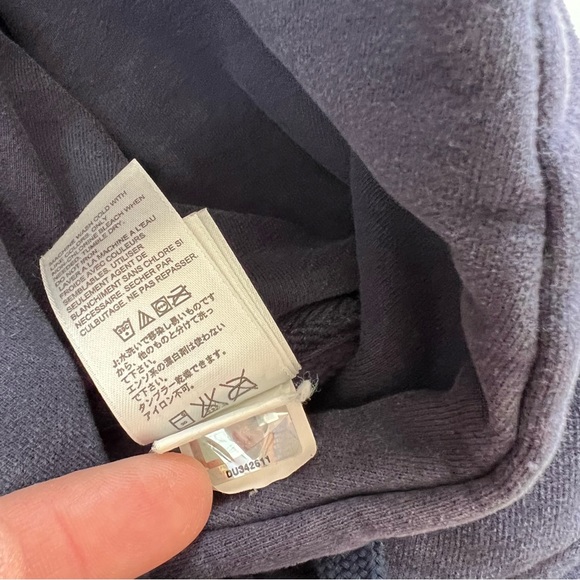 022 - VINTAGE 00s THE NORTH FACE DARK NAVY BLUE MOUNTAIN SWEATSHIRT HOODIE - Picture 4 of 4